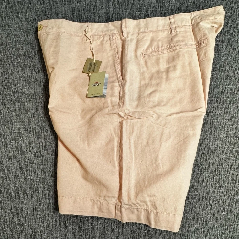 Faherty Malibu Linen & Cotton Chino Shorts